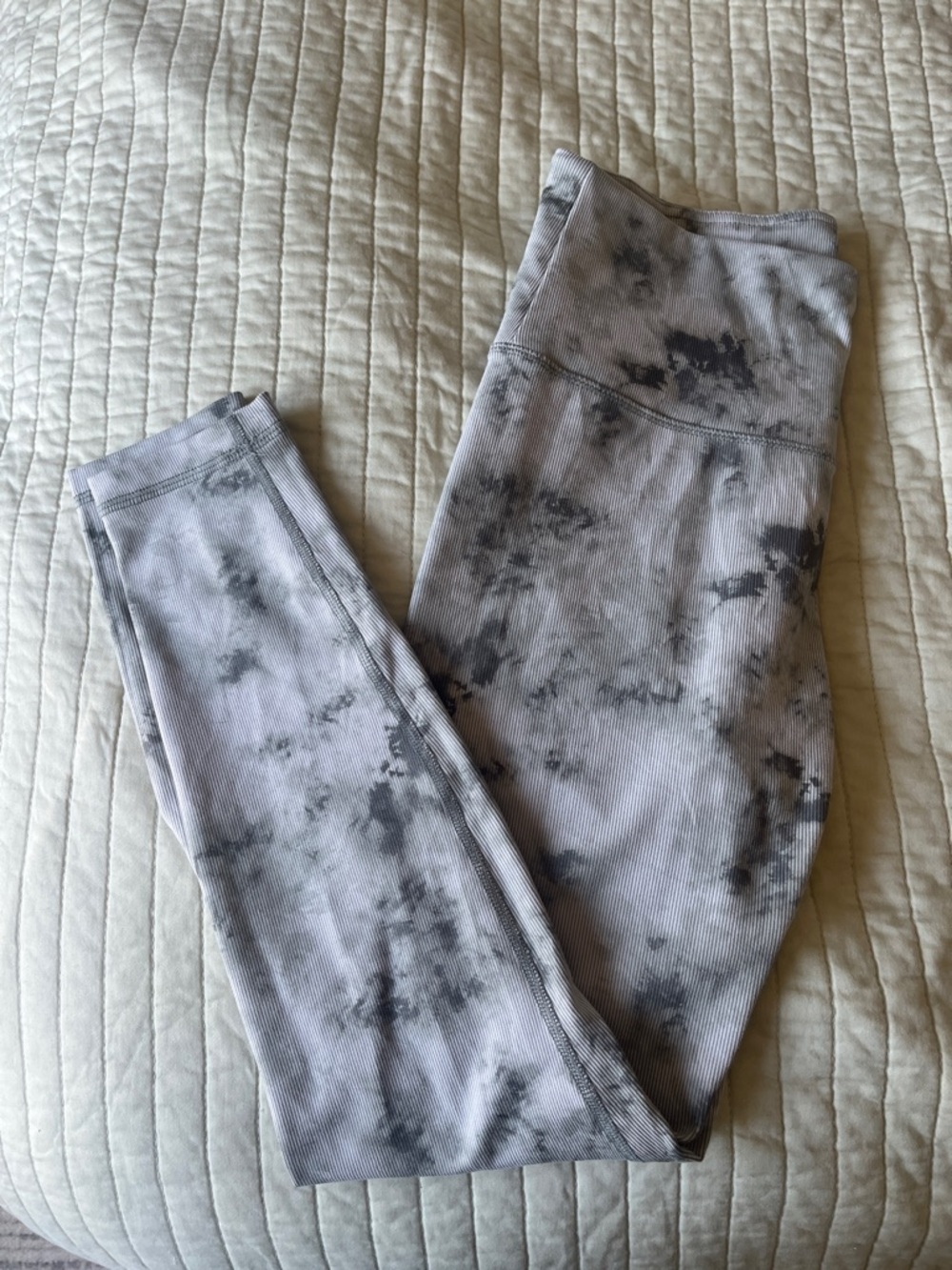 Tie-Dye Ribbed Lounge Set - Green & Gray - Picture 5 of 12